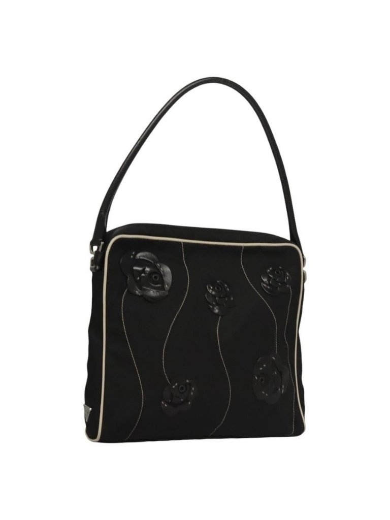 Authentic Prada Shoulder Bag Nylon Black